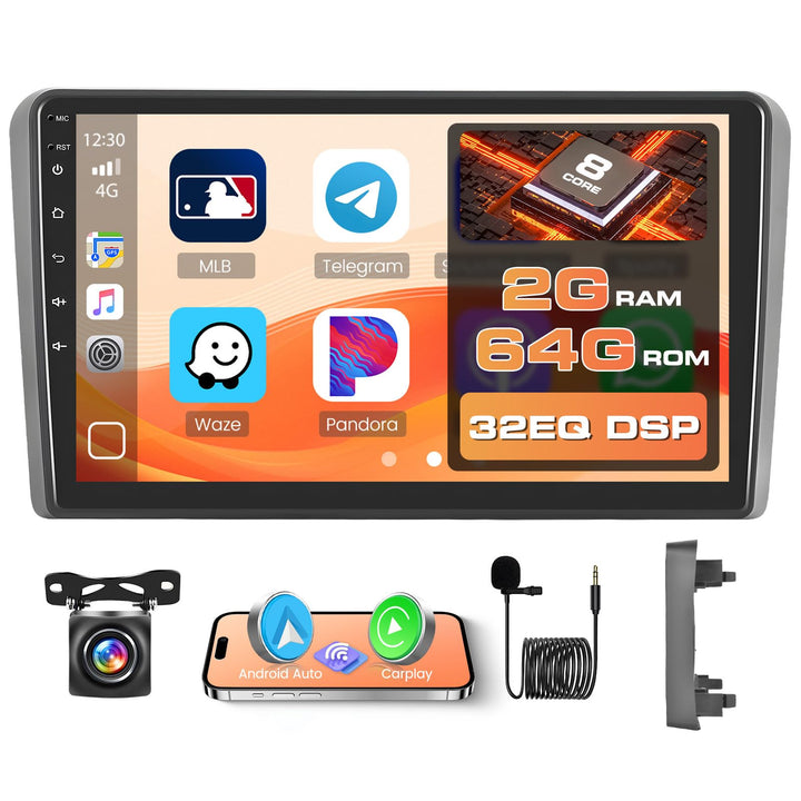 Hikity 8Cores 2+64G Autoradio Navi Für Audi A3 S3 RS3 8P Wireless Carplay Android Auto, Android 15 9
