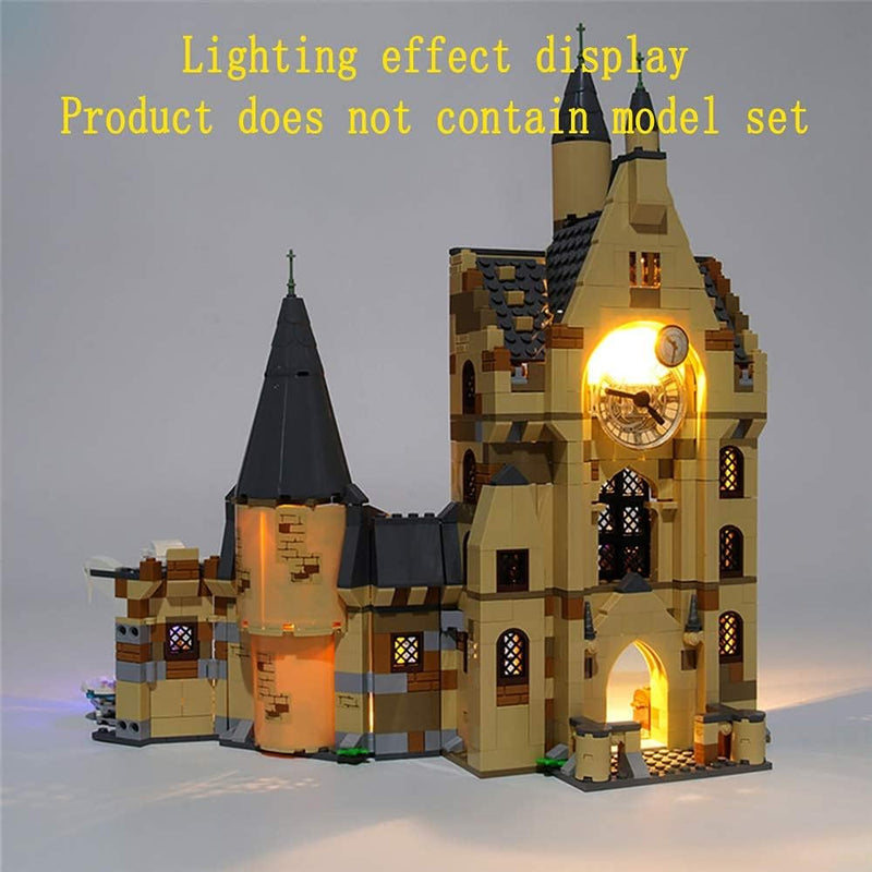 GEAMENT Lichtset für Harry Potter Hogwarts Uhrenturm (Hogwarts Clock Tower) Bausteine Modell kompati