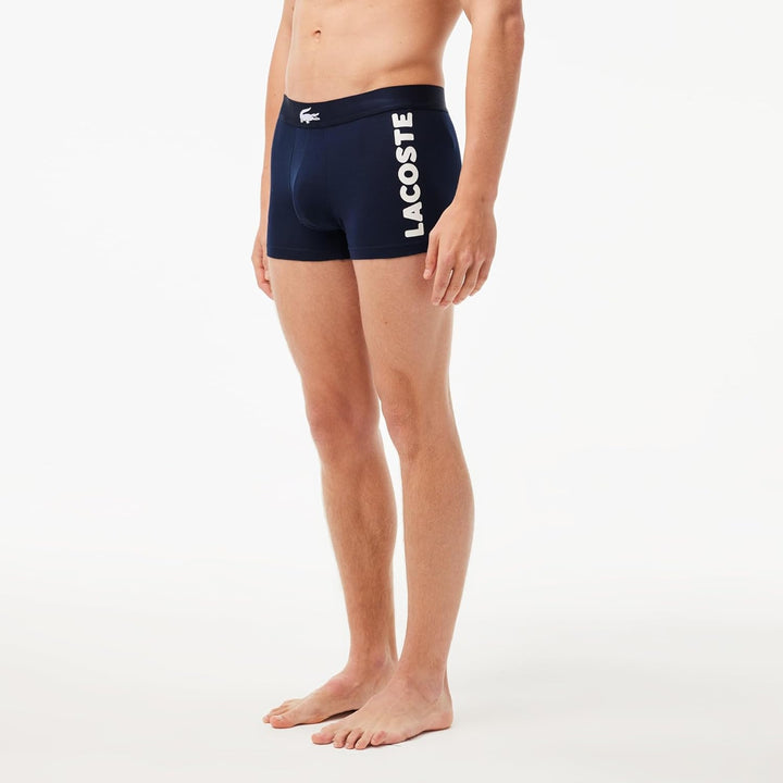 Lacoste Herren 5h1803 Unterwäsche (3er Pack) M Marine/Blanc-argent Chine, M Marine/Blanc-argent Chin
