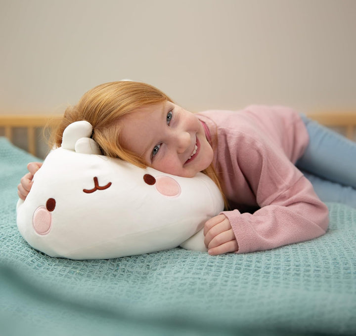 NICI Kuscheltier MOLANG 30x40cm - weiss - Stofftier aus weichem Plüsch, niedliches Plüschtier zum Ku