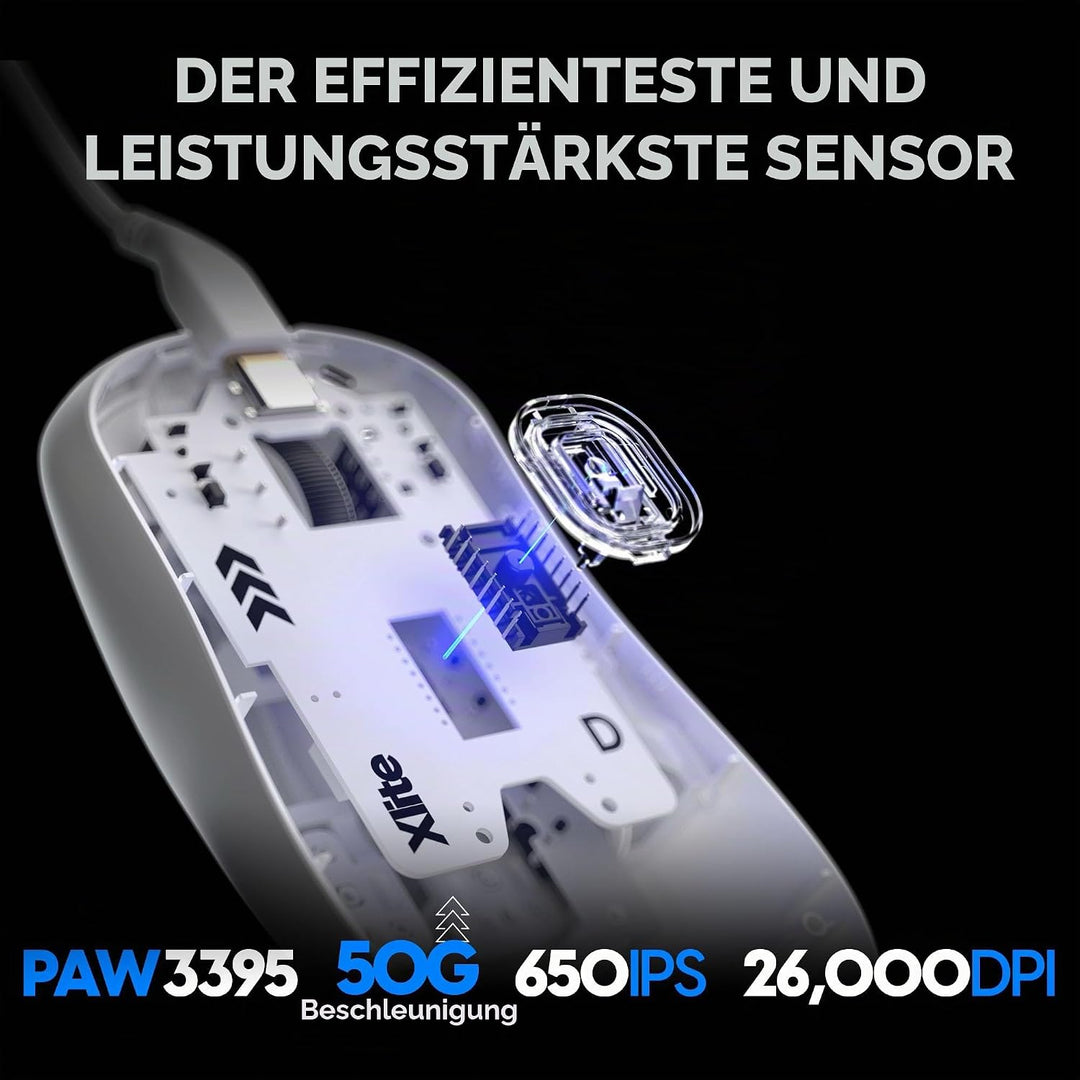 Pulsar Gaming Gears Xlite v3 Wired Medium White Medium Xlite Wired White, Medium Xlite Wired White