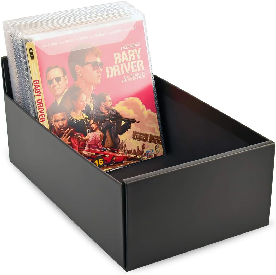 3L Blu-Ray Hüllen für Blu Ray Aufbewahrung – Hülle hat Platz für Cover inkl. praktischer Verschlussk