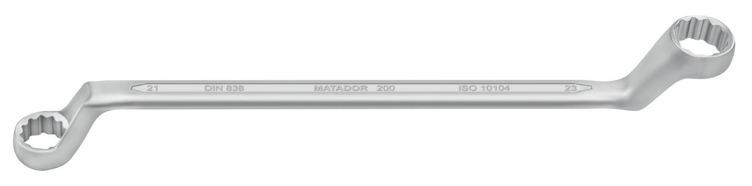 MATADOR Doppelringschlüssel, 21 x 23 mm, 0200 2123 Metrisch 21 x 23 MM, Metrisch 21 x 23 MM