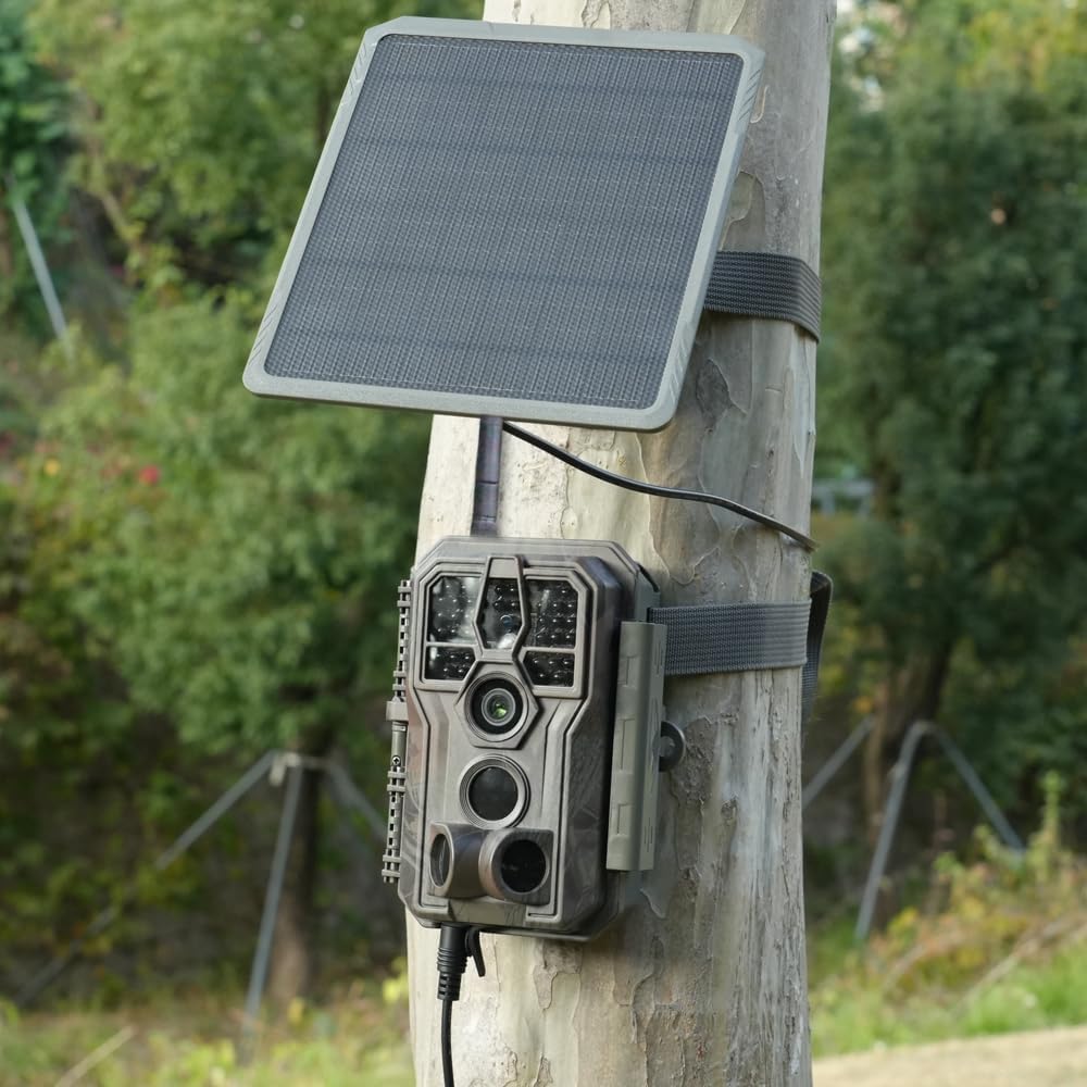 GardePro SP300 Solarpanel für Wildkamera, Stecker 5,5 x 2,1mm für GardePro Jagdkamera E6P, E6P Max (