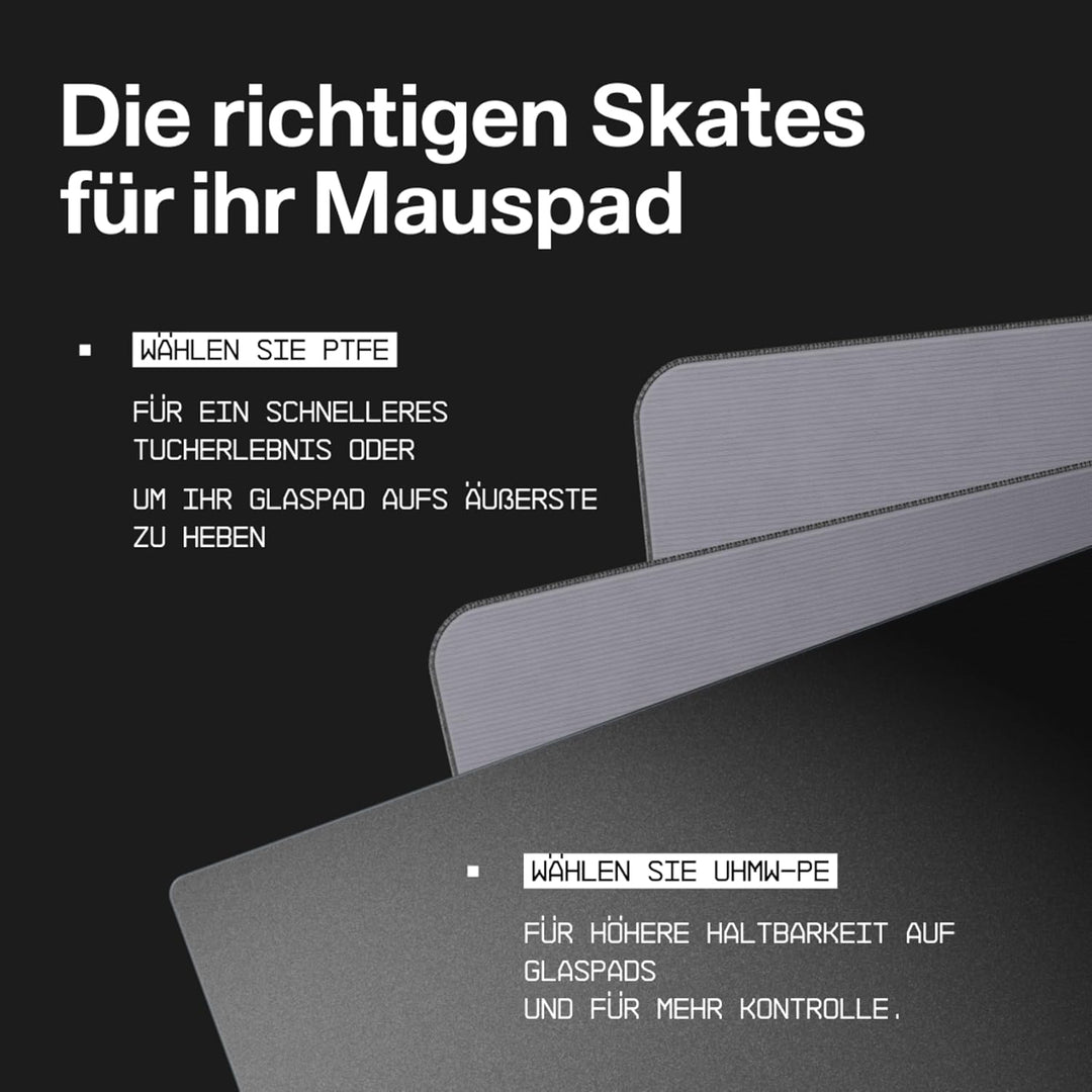 Wallhack PTFE Maus Dot-Skates | Universale Premium Skates für Gaming Mäuse | Ultra-Glattes Gleiten a
