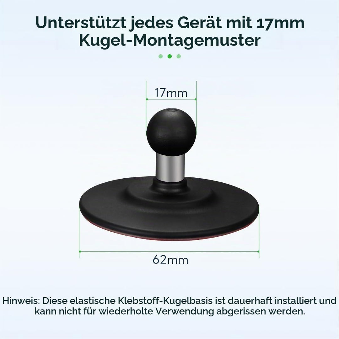 FANAUE Kugelkopf Magnetständer Halterung Kompatibel mit Garmin GPS Mount Und Doppelsockelarm, Kugelk