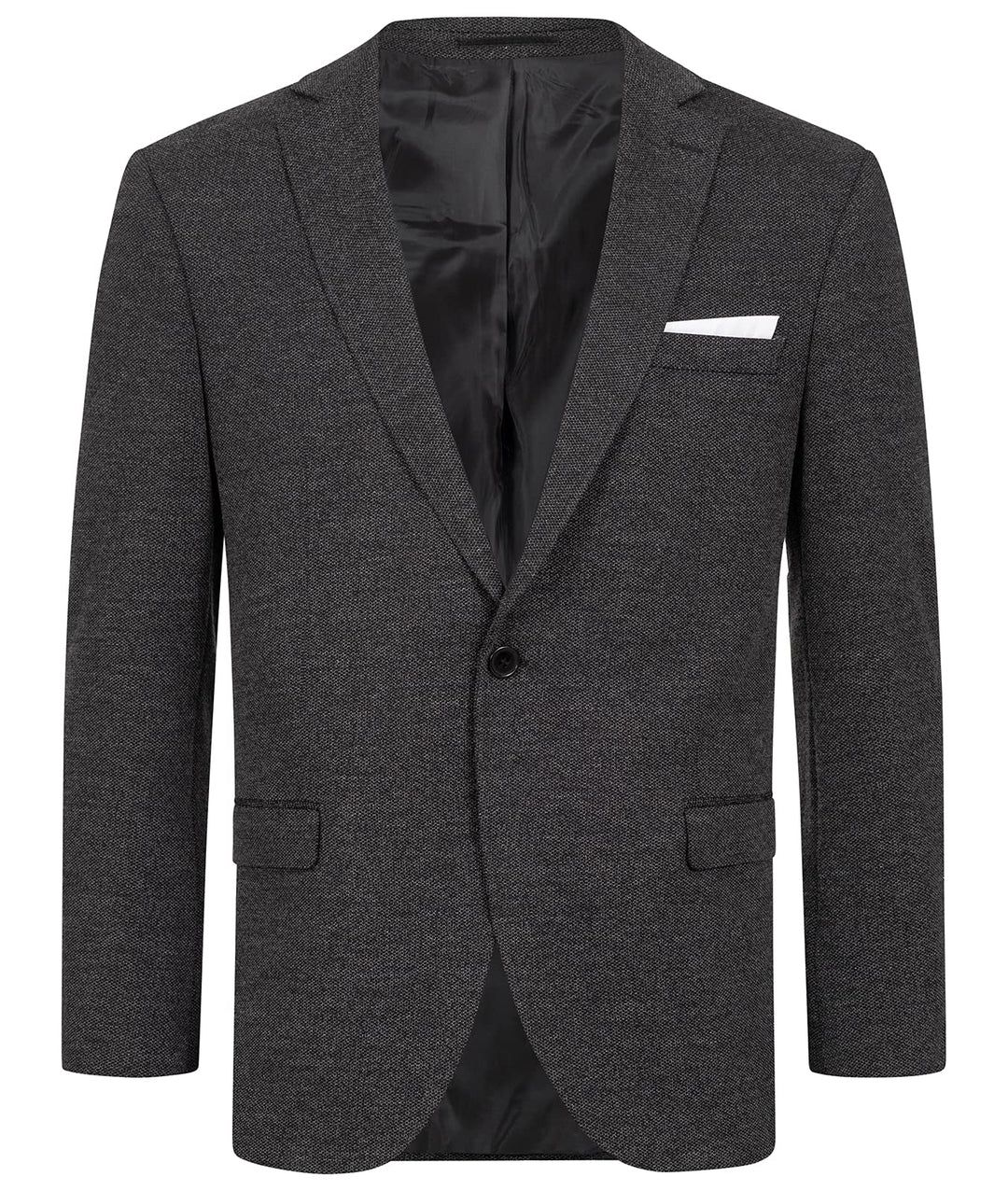 Indumentum Herren Sakko Blazer IJS-101 L Schwarz, L Schwarz