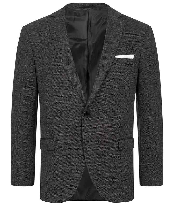 Indumentum Herren Sakko Blazer IJS-101 L Schwarz, L Schwarz