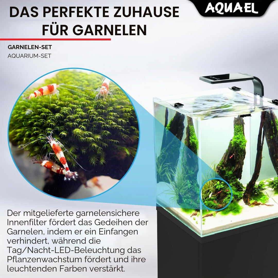 Aquael 122981 Shrimp Set Day&amp;Night 30, weiss, 6.05 kg, 20 Liter