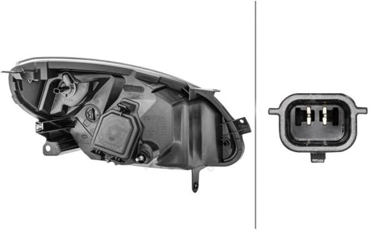 HELLA 1E7 271 510-311 FF-Hauptscheinwerfer - links - für u.a. Renault Twingo II (Cn0_) Links (Fahrer