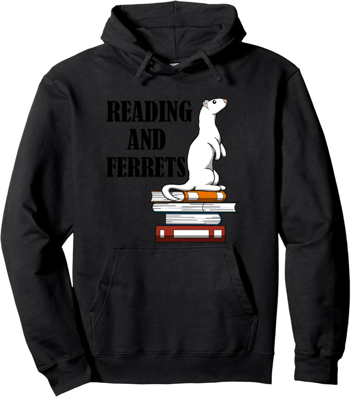 Bücher Lesen und Frettchen Knuddeln Spruch Pullover Hoodie