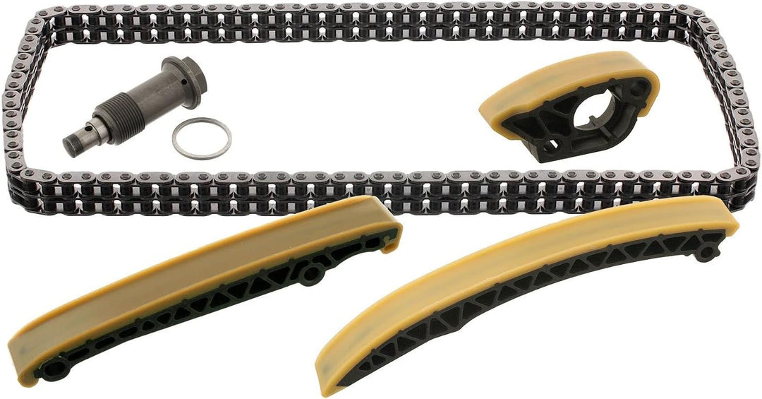 febi bilstein 30300 Steuerkettensatz für Nockenwelle, mit Gleitschienen und Kettenspanner , 1 Stück