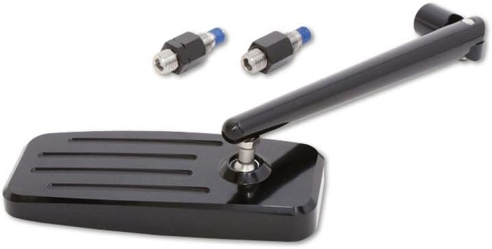 HIGHSIDER CNC gefräster schwarz Aluspiegel Action