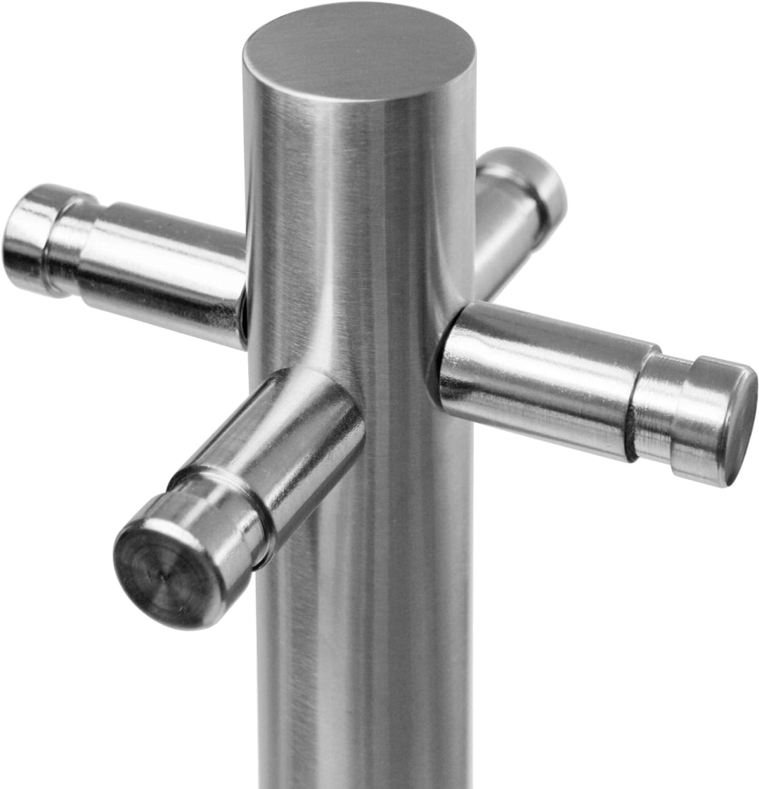 raik R1008 Kaminbesteck Cajus, 4-teilig, Edelstahl mit Glassockel, 66 cm