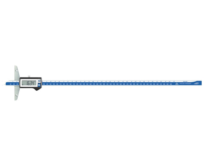 HELIOS-PREISSER 1371428 Digitaler Tiefenmessschieber IP67, 500 mm, Brückenlänge 150 mm, 500 mm