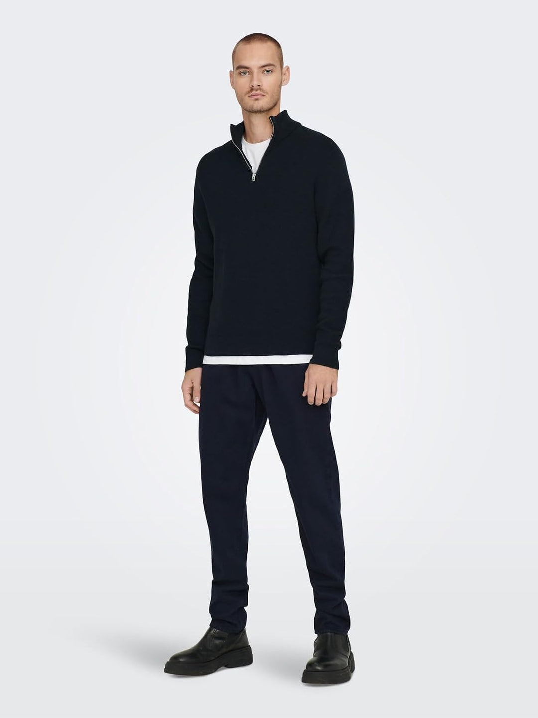 Only &amp; Sons Male Strickpullover ONSPHIL Pullover XS Dark Navy, XS Dark Navy