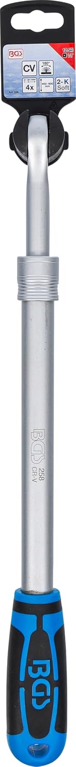 BGS 258 | Gelenkgriff | ausziehbar | 12 |5 mm (1/2") | 450 - 600 mm | Teleskop | Steck-Drehgriff | S