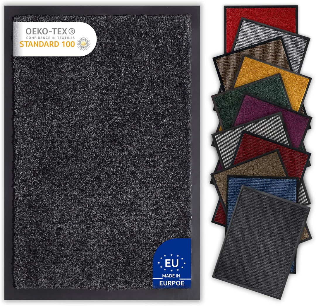 Bodenständig® Saubere Schuhe Dank saugstarkem Stoff (robust) perfekte Grösse Schwarz in 40x60cm - Fu