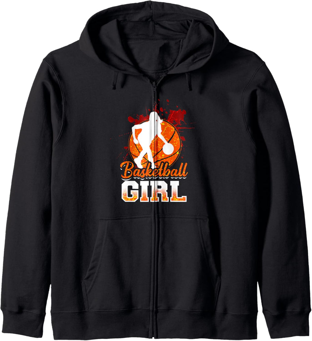 Schulsport Basketballspieler Basketball Mädchen Kapuzenjacke