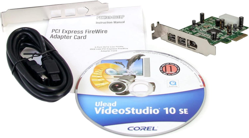 StarTech.com 3 Port 800+400 FireWire PCI Express Schnittstellen Low Profile Combo Karte - PCIe 3 Por