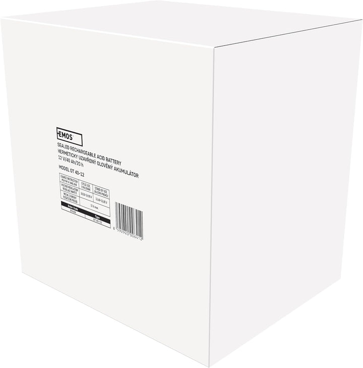 EMOS Wartungsfreier Bleiakku/Bleiakkumulator für Fischer, Notbeleuchtung, USV, 12V, 40Ah