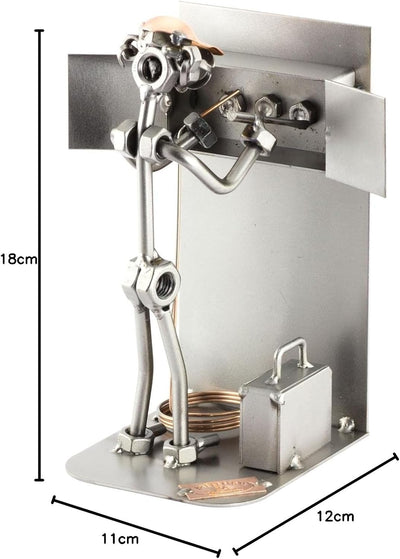 Steelman24 I Schraubenmännchen Elektriker I Made in Germany I Handarbeit I Geschenkidee I Stahlfigur