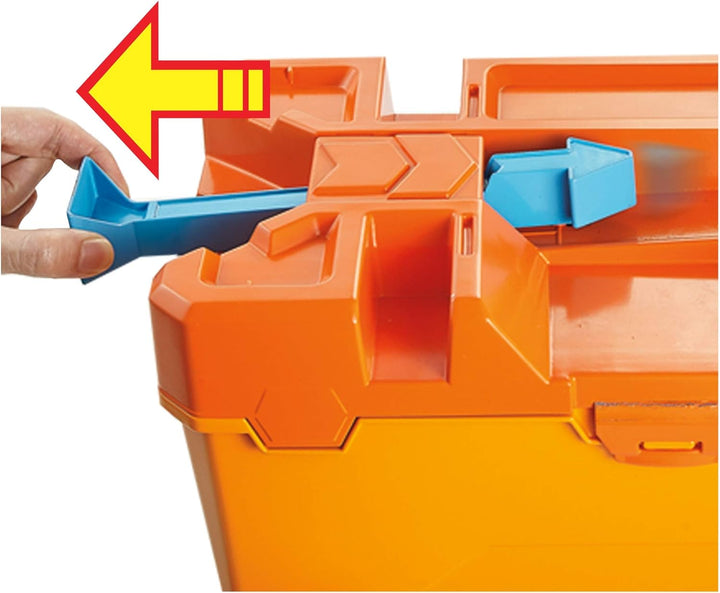 Hot Wheels 446GCF91 Stunts & Abrissbox TB-Fasskasten Track Builder, TB-Fasskasten Track Builder