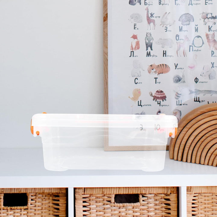 5 Stück pack Transparente Aufbewahrungsboxen aus Strapazierfähigem Kunststoff mit Griff Kleine Organ