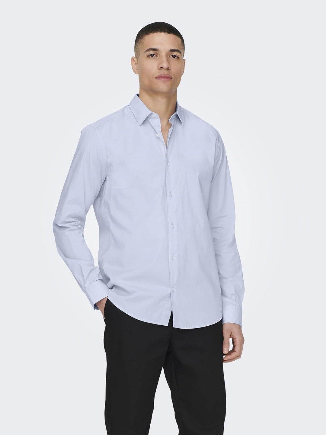 ONLY & SONS Male Popelin Hemd ONSANDY Popelin Hemd XL Cashmere Blue, XL Cashmere Blue