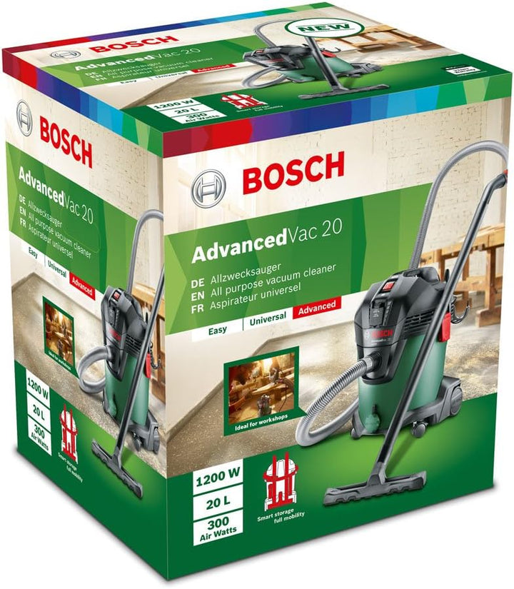 Bosch Home and Garden 06033D12W0 Bosch Professional AdvancedVac20 06033D12W0920 Nass-/Trockensauger