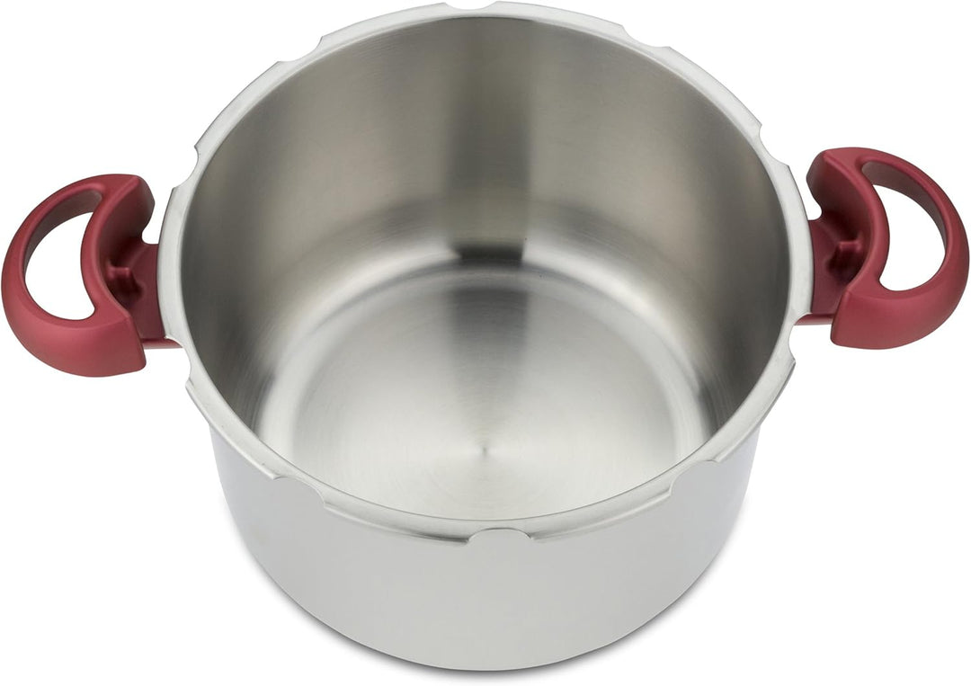 Tefal P46207 | Clipso Minut' Perfect Schnellkochtopf | mit Garbkorb und Timer | 6Liter | edelstahl/w