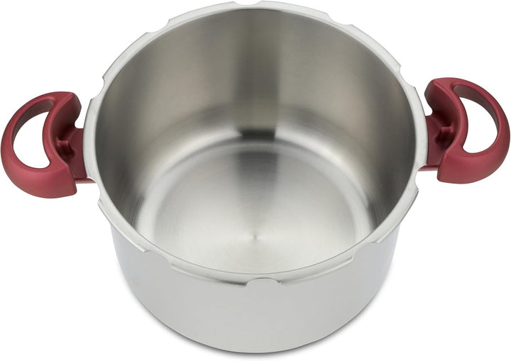Tefal P46207 | Clipso Minut' Perfect Schnellkochtopf | mit Garbkorb und Timer | 6Liter | edelstahl/w