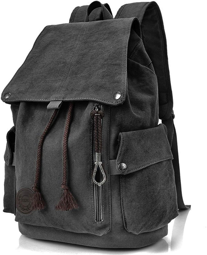 RERI Canvas Leinwand Rucksack Vintage für Outdoor Camping Aussflug Sports Universität Rucksack Wande