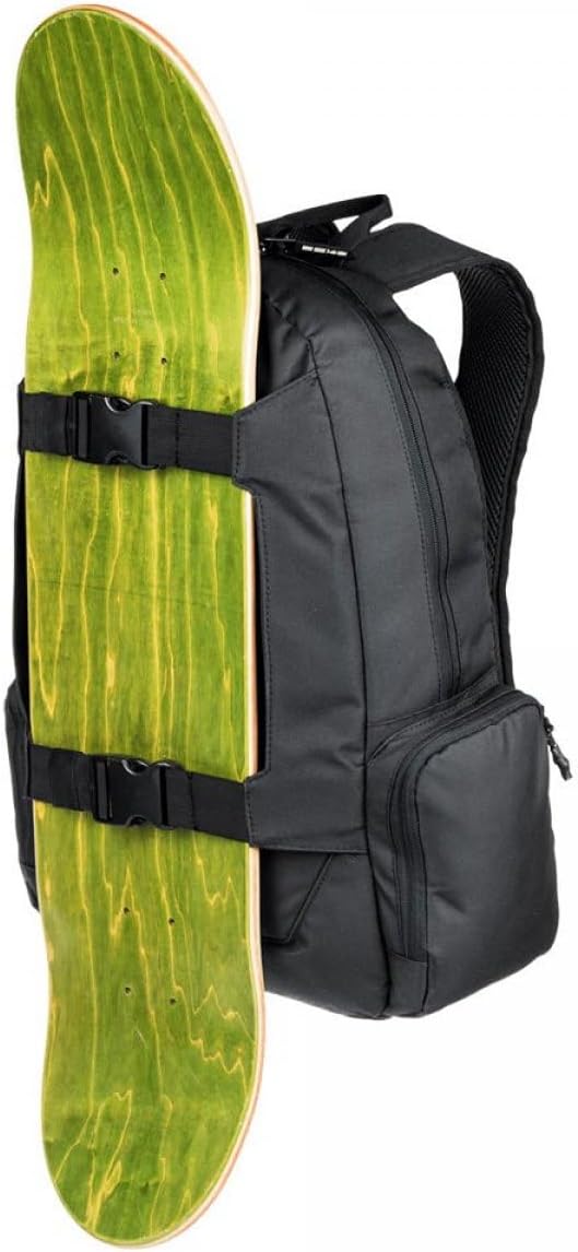 Dc shoes Chalkers 4 Rucksack für Skate, hohe Qualität, mit Taschen und Fliegen, 28 Liter Schwarz/Wei