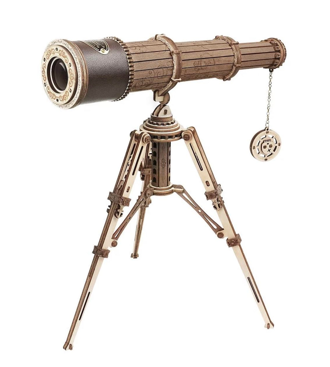 Robotime Rokr Astronomische Lünette Holz-Teleskop Monokular DIY-Geschenk für Erwachsene und ältere K