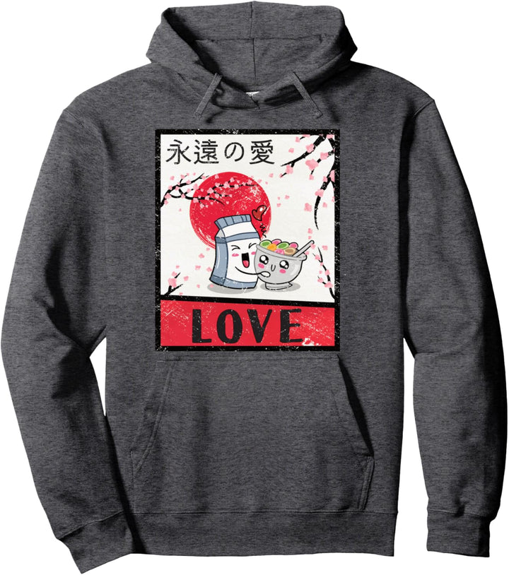 Niedlich Kawaii Essen Frühstück Japanisch Anime Manga Fan Pullover Hoodie