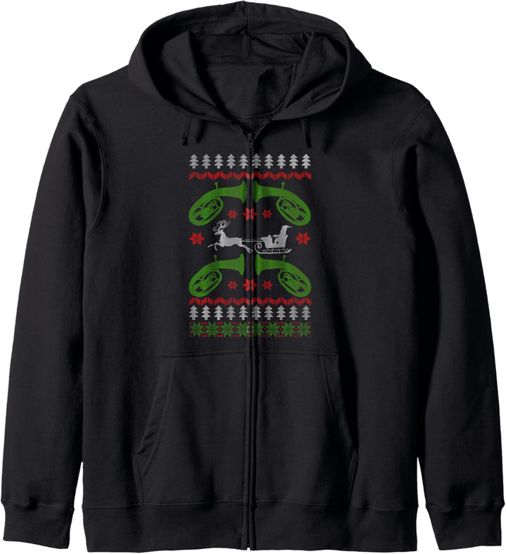 Bariton Ugly Christmas Weihnachtsfeier Blasmusik Motiv Kapuzenjacke