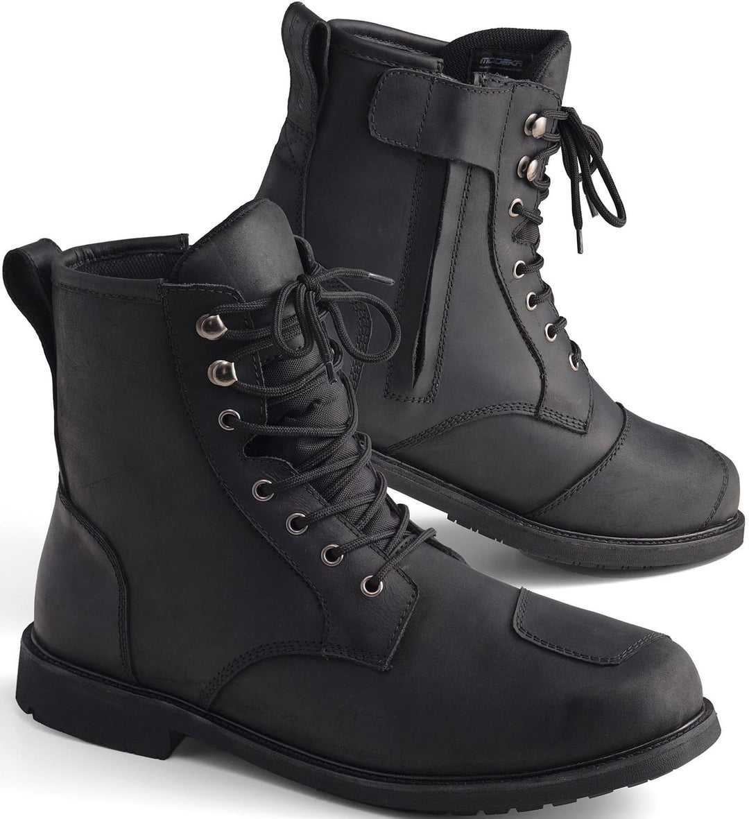 Modeka Wolter II wasserdichte Motorrad Stiefel, schwarz, 40 Schwarz 40 EU, Schwarz 40 EU