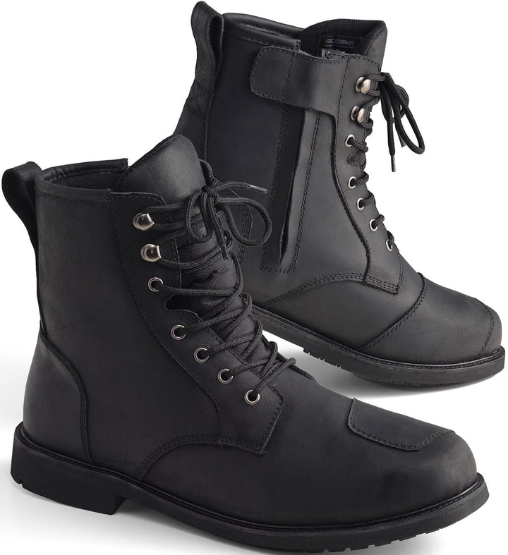 Modeka Wolter II wasserdichte Motorrad Stiefel, schwarz, 40 Schwarz 40 EU, Schwarz 40 EU
