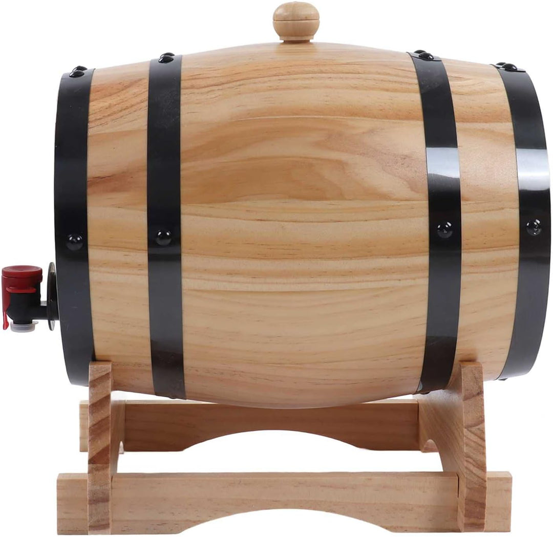 Wein-Eichenfässer, Eichenfässer mit Klarer Holzmaserung für die Bar (5L), 5L