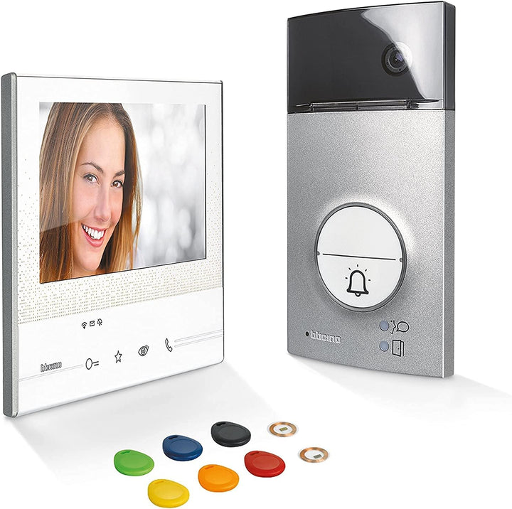 BTicino, Flex ONE 2-Draht Videosprechanlagen WLAN Set, Classe 300 X13E mit 7" Touchscreen, 105° Weit