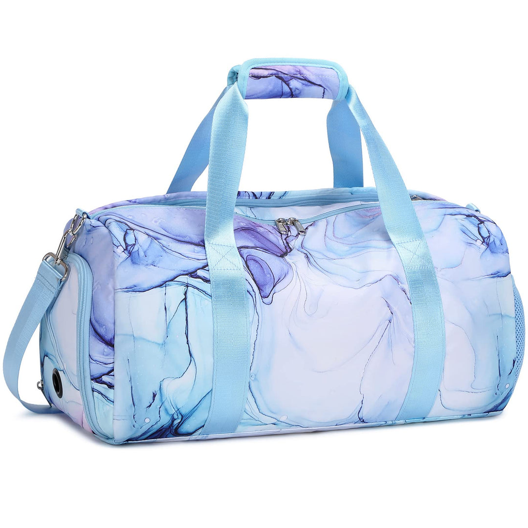Mädchen Sporttasche - Reisetasche Mit Wasserdichter Tasche und Schuhfach für Gymnastik, Schwimmen, R