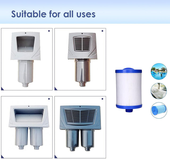 2 Stück Spa Filterkartusche,für Pleatco Pww50 Whirlpool-Filter，spa Filter Für Unicel 6ch-940 /Ersatz