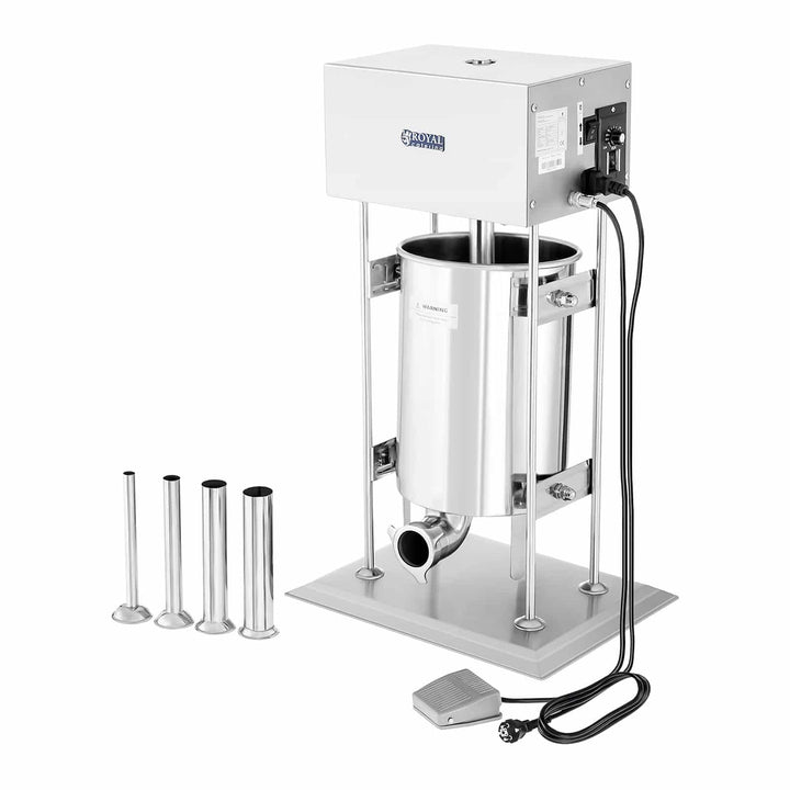 Royal Catering RCWF-10LE-H Wurstfüller Edelstahl elektrisch 230 W Wurstfüllmaschine 10 l elektrische