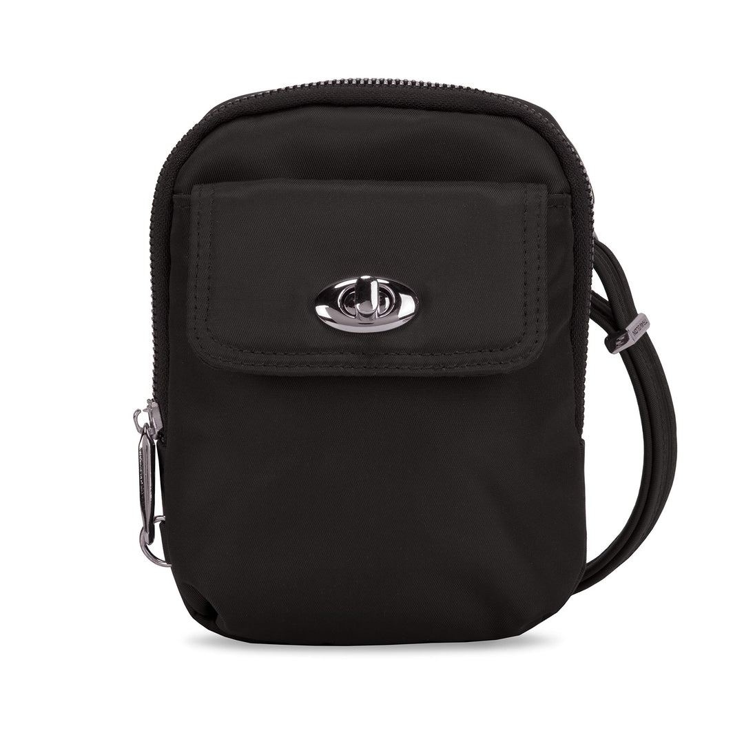Travelon Damen Anti-theft Tailored Crossbody Phone Pouch Umhängetasche Einheitsgrösse Onyx, Einheits