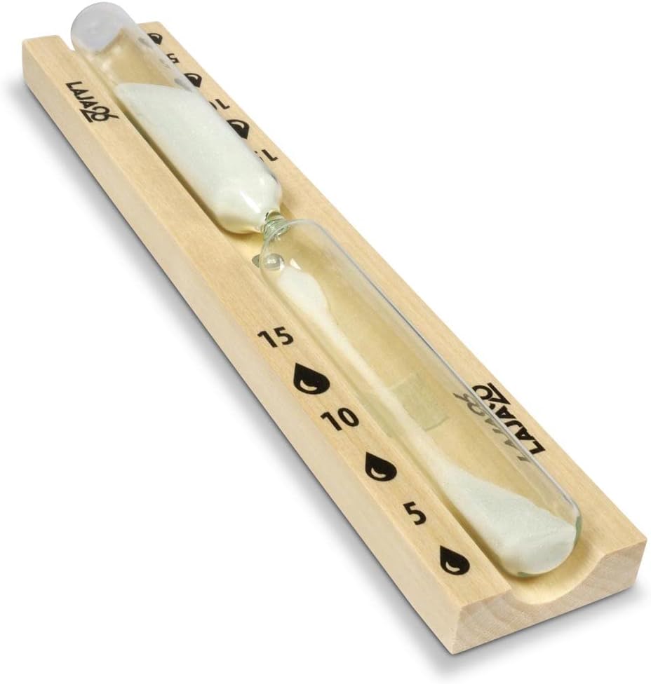 Sauna Sanduhr ''Small'' weisser Sand