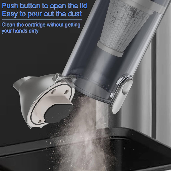 LANMOU Handstaubsauger Akku, 16000pa Turbo Clean Handstaubsauger Kabellos, 3 In 1 Mini Auto Staubsau