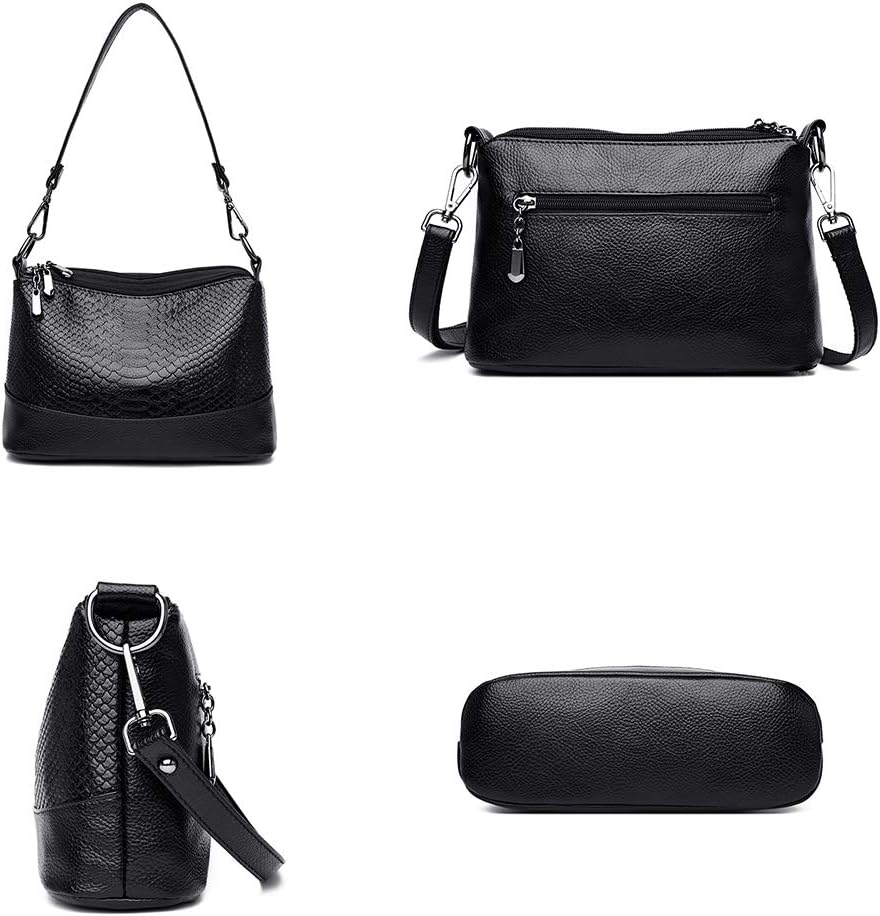 Coolives Damen Umhängetasche aus PU-Leder Kleine Hobo Schultertasche Handtasche Elegant Henkeltasche