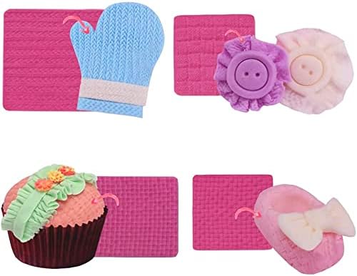 4 Silikon Spitze Zucker Kuchen Matte Stricken Pullover & Crochet Kuchen, Matten Backen Kuchen Krempe