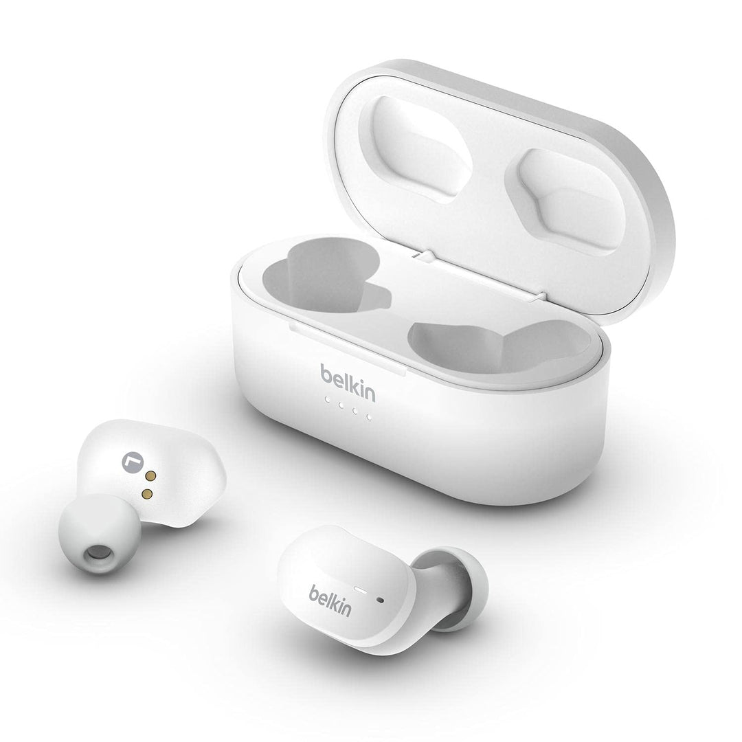 Belkin SoundForm True Wireless In-Ear-Kopfhörer (Bluetooth-Ohrhörer für iPhone, Geräte von Samsung u